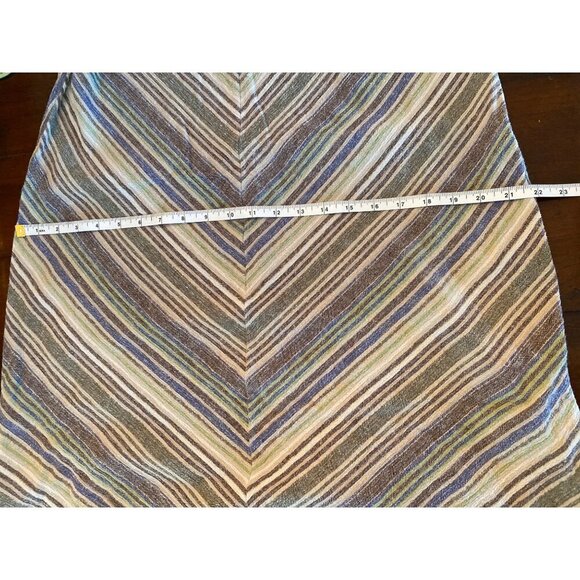 Karen Scott Vintage Womens Sleeveless Linen Blend V-Neck Midi Dress Size Large - Picture 11 of 15